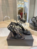 Saint Laurent Opyum Sandal Black