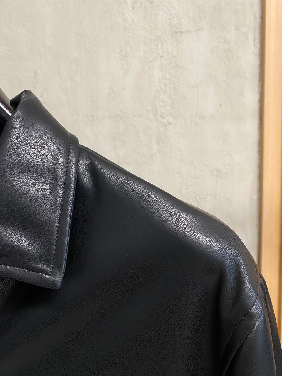 Loro Piana Evandro Calfskin Overshirt Black