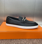 HERMES LOAFER Couro black