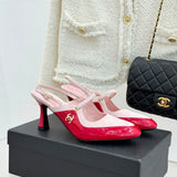 Chanel  Gabrielle Slingback Pumps Pink