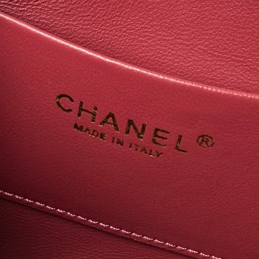 Chanel Mini Shopping Bag Dark Burgundy