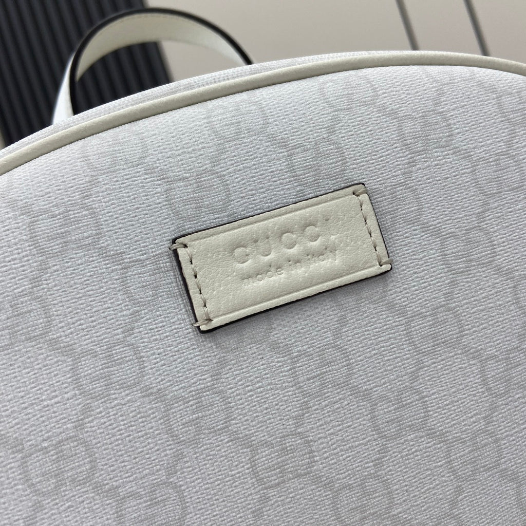 Gucci Medium GG Supreme Backpack White