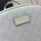 Gucci Medium GG Supreme Backpack White
