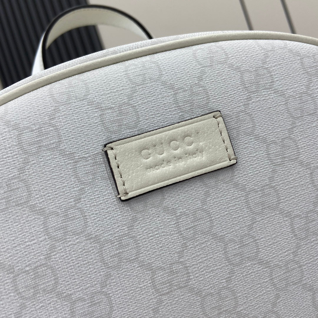 Gucci Medium GG Supreme Backpack White