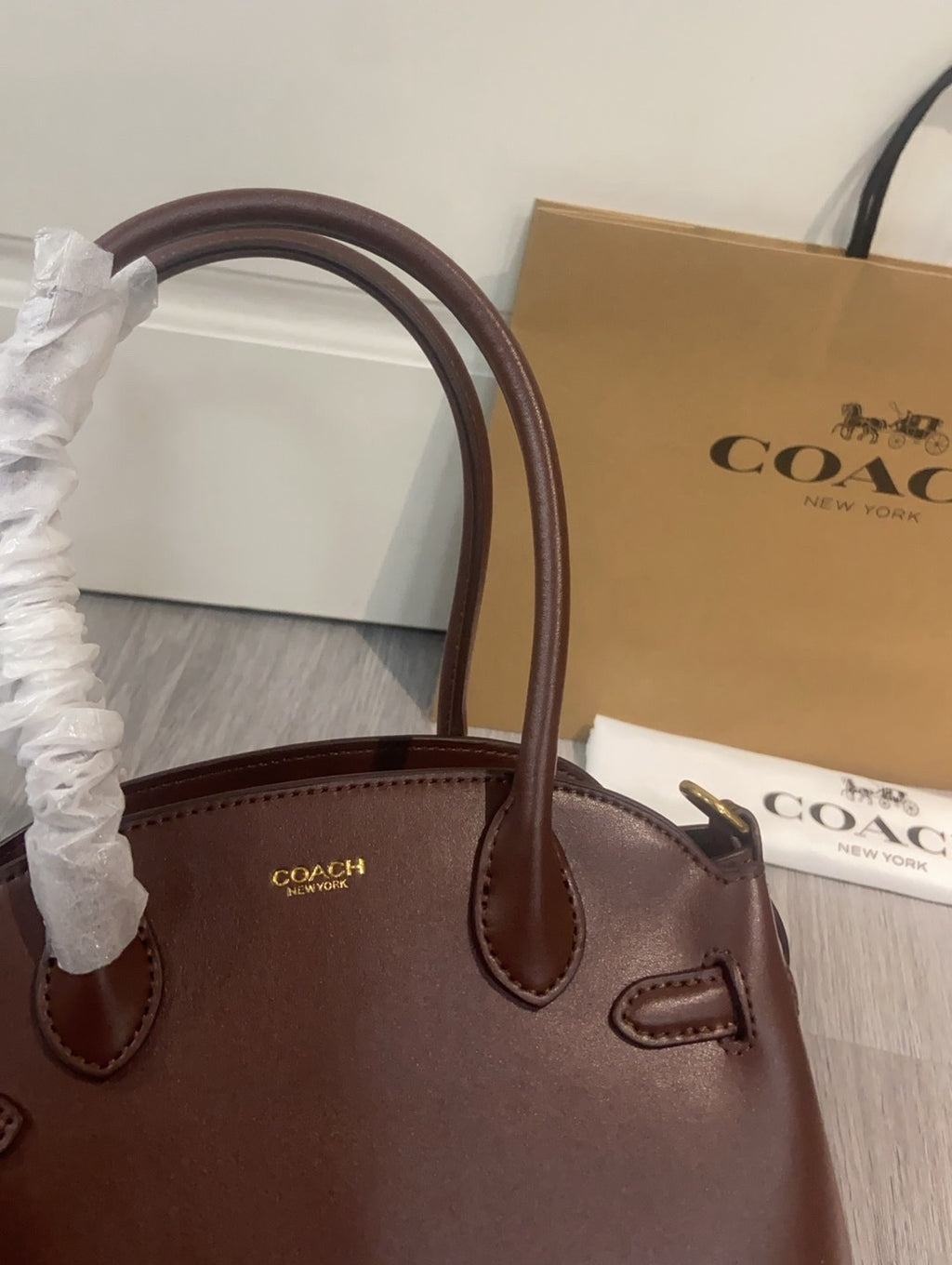 Coach Soft Empire Carryall 21 Maple
