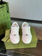 Gucci Screener Light Grey Leather