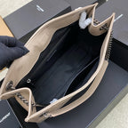 Saint Laurent Niki Shopping Bag Off-White Taupe