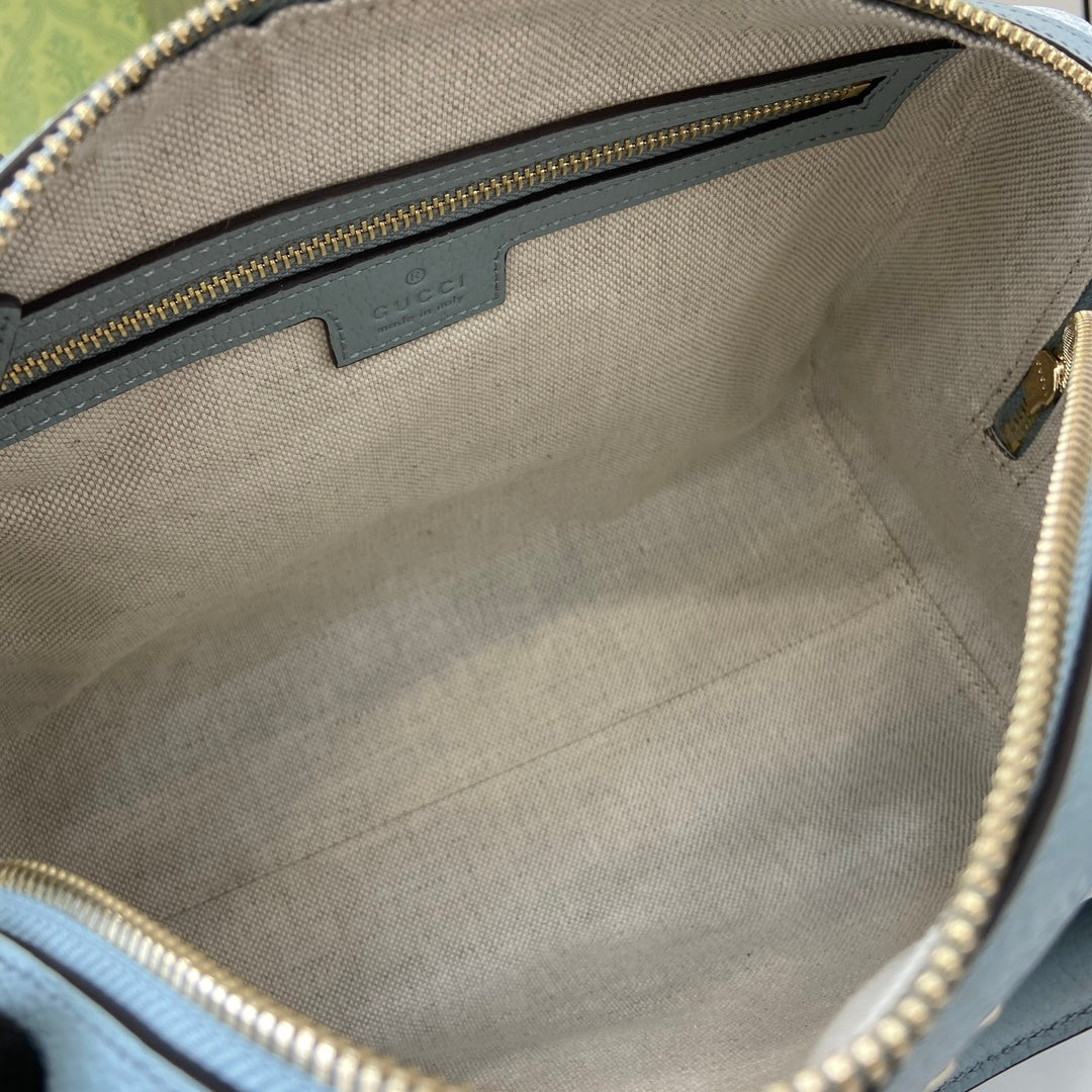 Gucci Ophidia Mini Boston Bag Blue