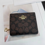 Coach Snap Wallet In Signature Canvas