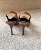 Saint Laurent Scarpin Slingback Babylone Breteuil Camurça 7,5 cm