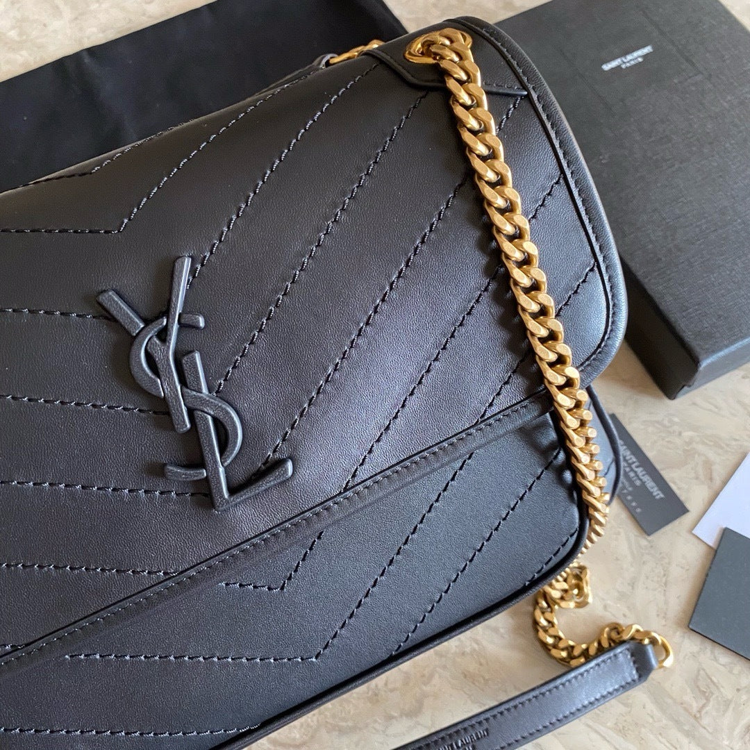 Saint Laurent NIKI baby Bag Black Ferragens Douradas