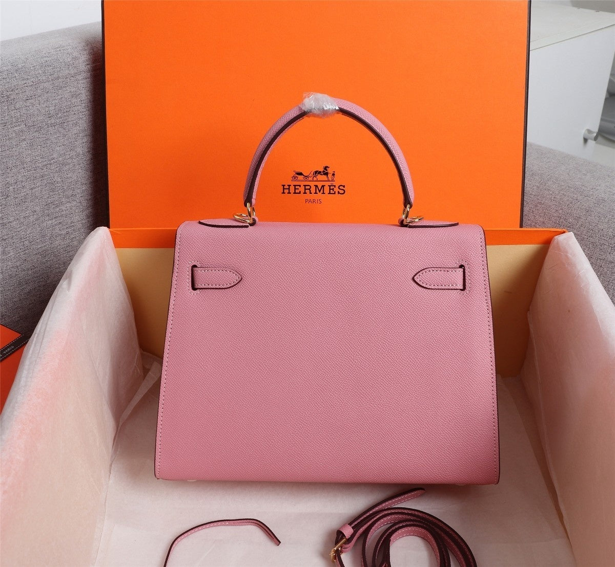 Bolsa Hermes Kelly pink