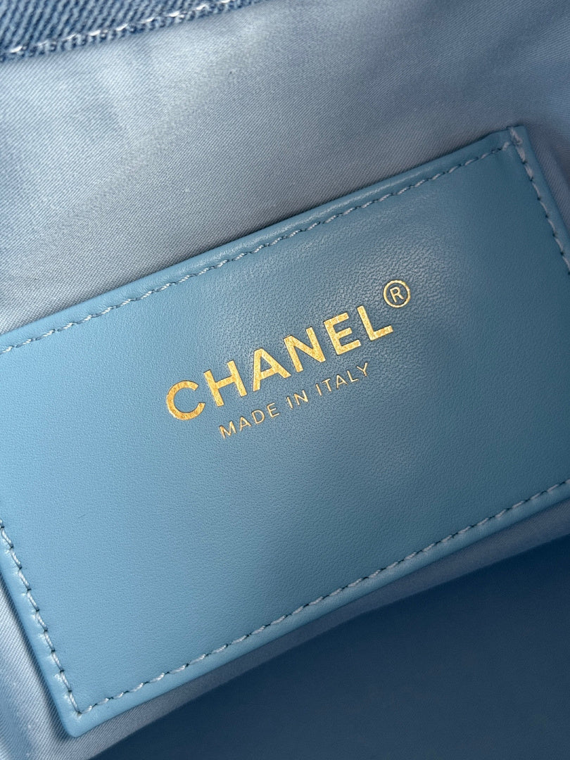 Bolsa Hobo  Chanel 25 Denim Small