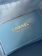 Bolsa Hobo  Chanel 25 Denim Small