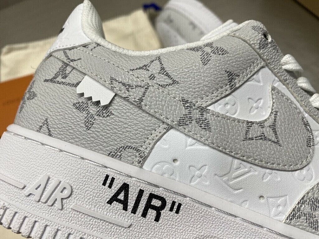Nike Air Force 1 Low Louis Vuitton Branco Cinza – Manfrim Store