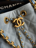 Bolsa Hobo  Chanel 25 Denim Small