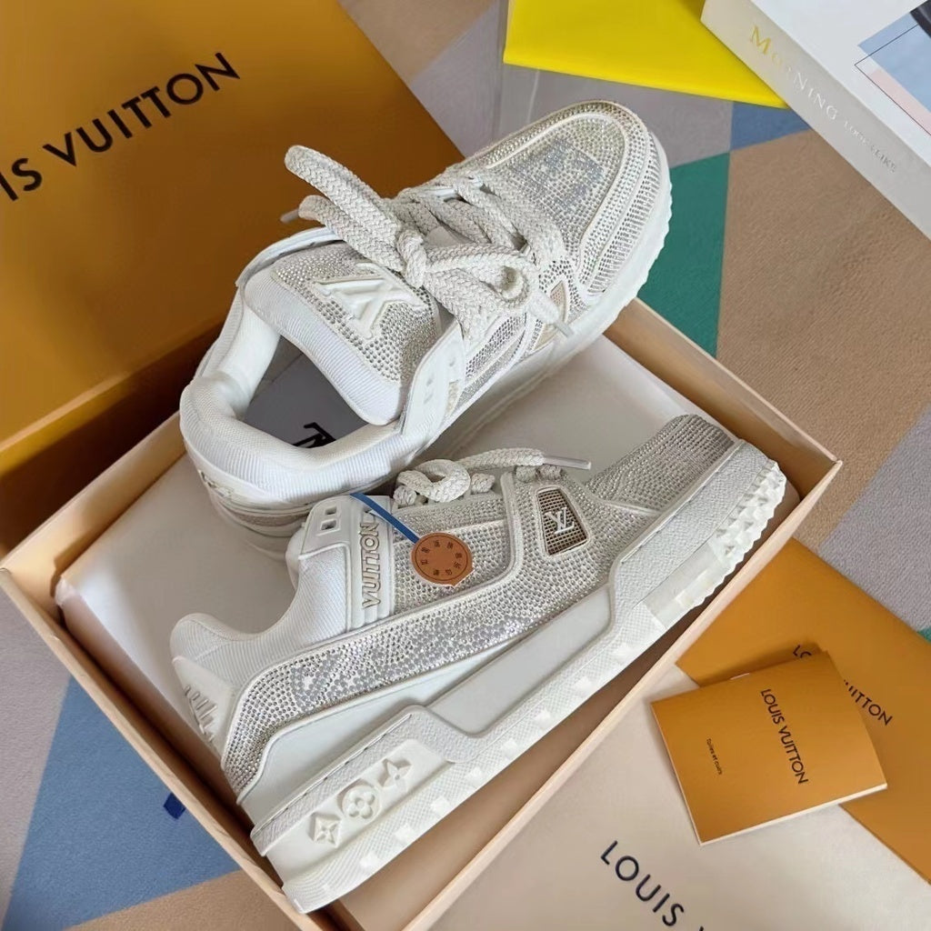 Louis Vuitton Trainer Maxi Black Crystals – Manfrim Store