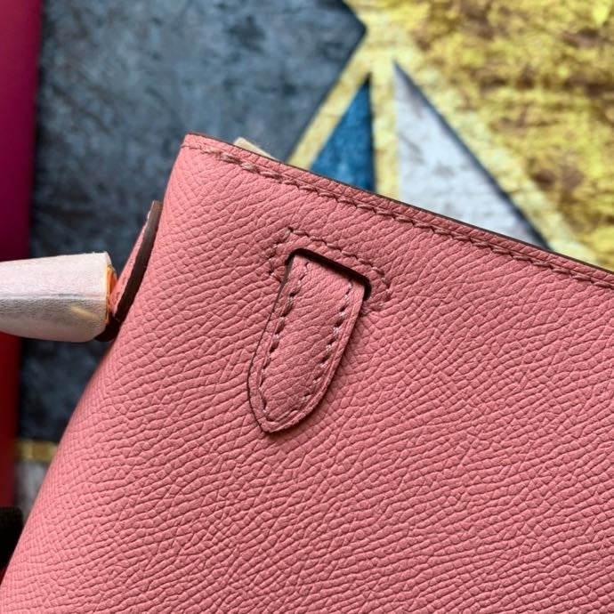 Bolsa Kelly Sellier Mini II Rose Azalée (tamanho 20) .