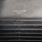 Saint Laurent Shoulder Bag Black Ferragens Prata