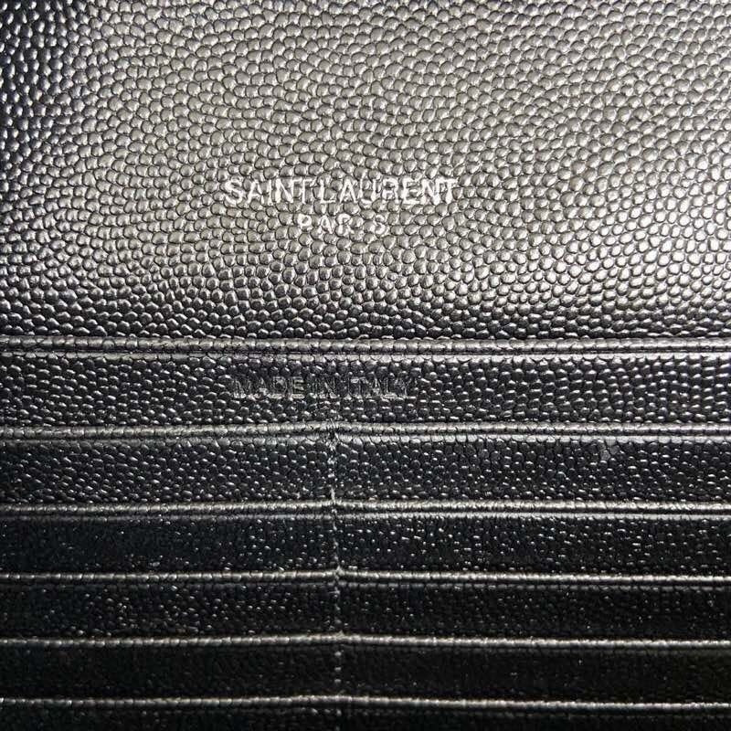 Saint Laurent Shoulder Bag Black Ferragens Prata