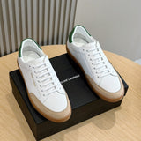 TÊNIS YVES SAINT LAURENT MESH AND LEATHER SNEAKERS LACE-UP