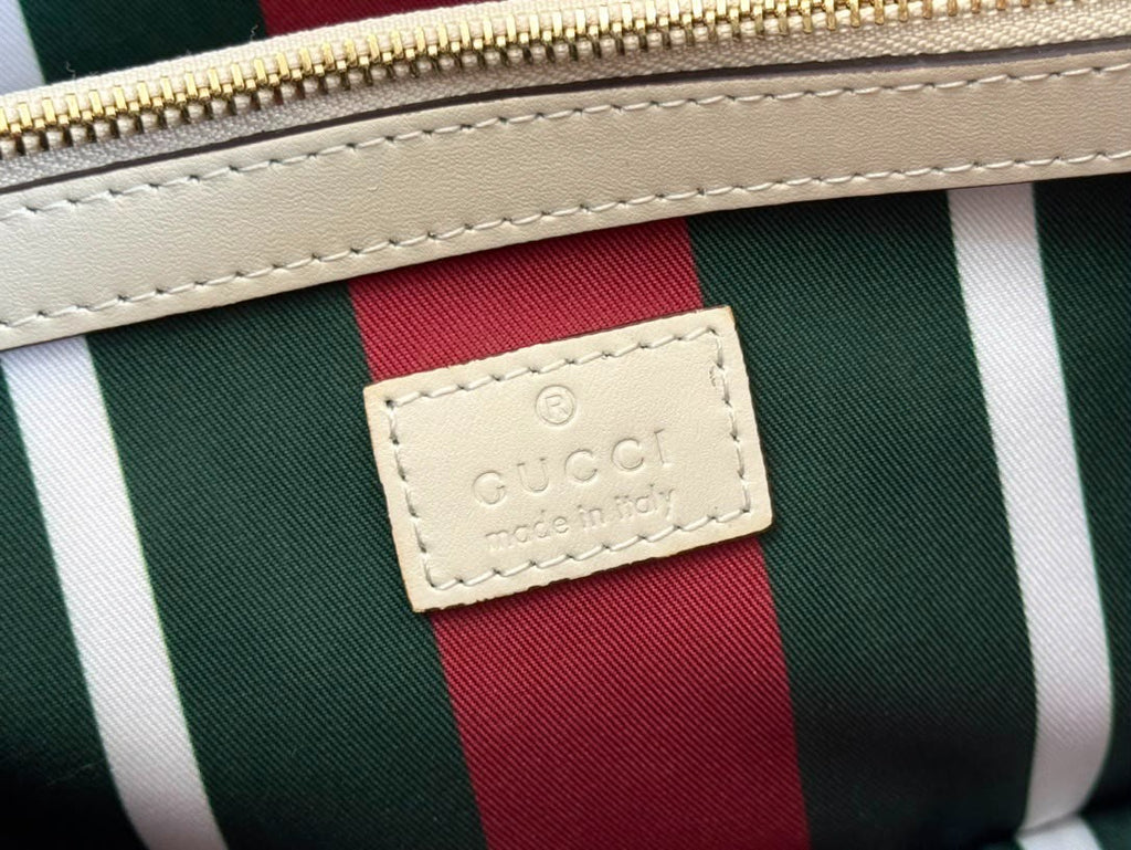Gucci GG Emblem Tote Bag Off-White