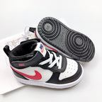 Nike Court Borough Mid 2 Infantil Branco Preto Vermelho
