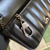 Gucci GG Marmont Matelasse Super Mini Bag Black ( PRONTA ENTREGA )