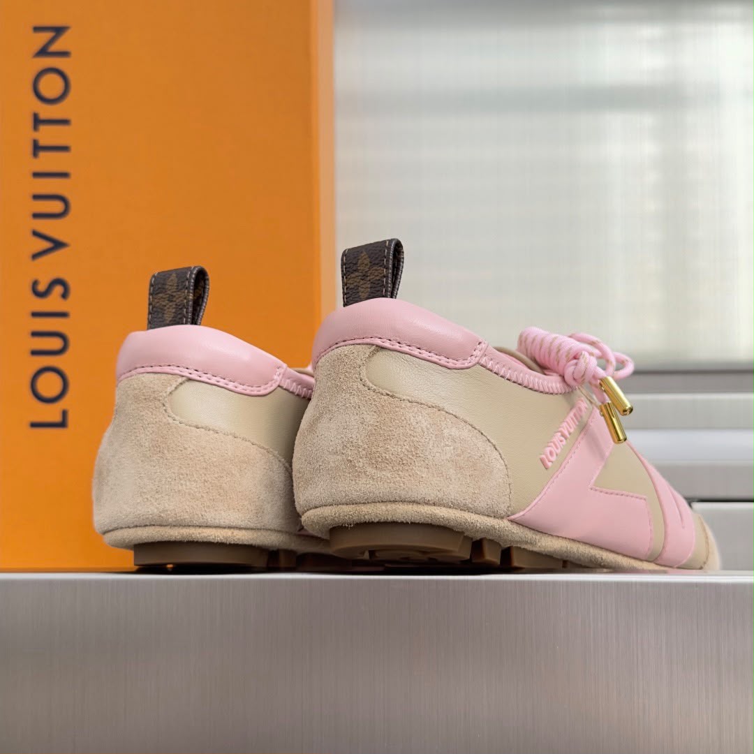 Sneakerina LV Beige White Pink .