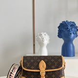 Lv Diane Monogram Brown