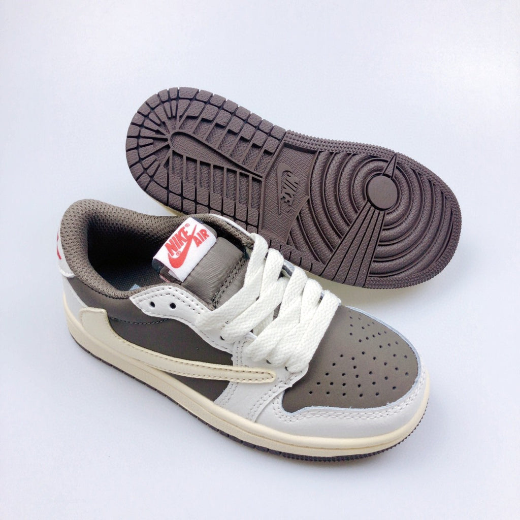 Jordan 1 Retro  x Travis Scott Beige Infantil