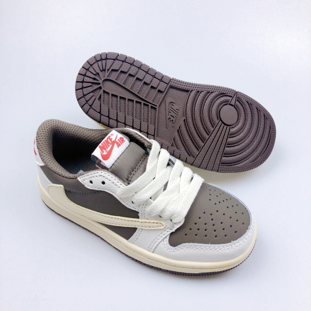 Jordan 1 Retro  x Travis Scott Beige Infantil