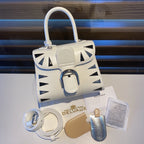 Delvaux Brillant Mini Studs White