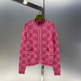 Cardigan de lã Gucci Pink
