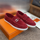 Hermes Loafer Wine red