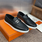 HERMES LOAFER Couro black