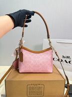 Coach Laurel Midnight Charm Shoulder Bag Pink