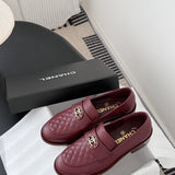 Mocassim Lambskin Ivory red.