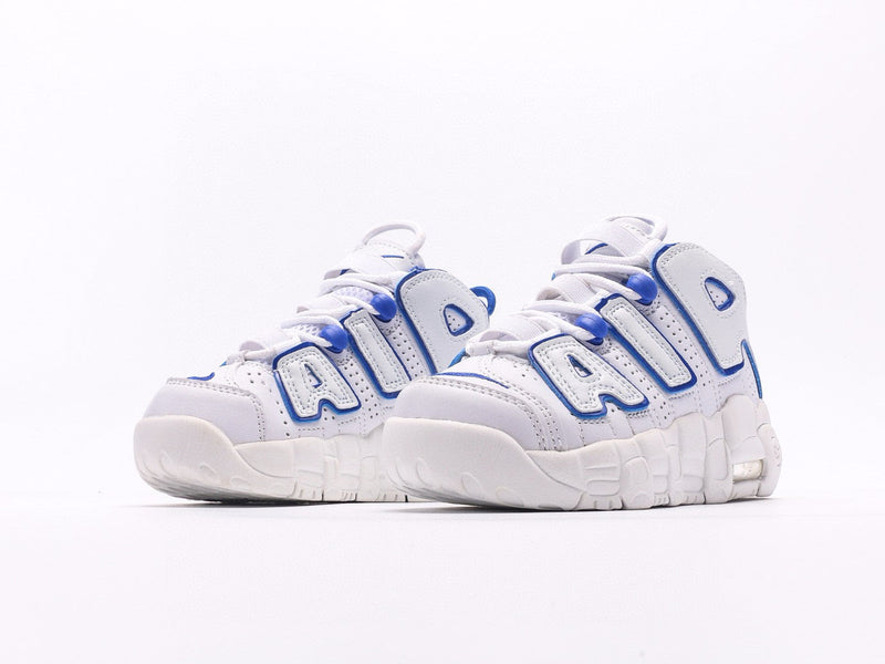 Nike Air More Uptempo White Blue Infantil
