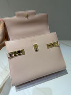Delvaux Tempête MM Light pink Ferragens Douradas