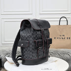 Coach Hudson Backpack Signature Canvas Black / Bordô