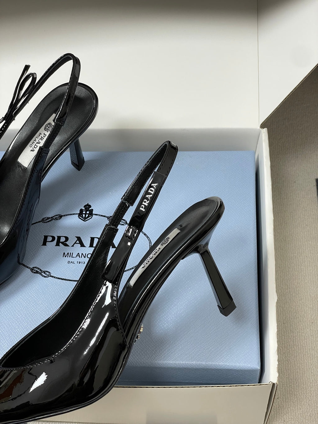 Prada  Slingback Pumps  Black