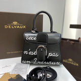 Delvaux Brillant L'Humour Lettering Black
