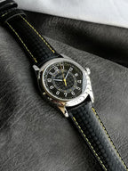 Patek Philippe Calatrava "Ebony" Black Dial With Yellow Accents