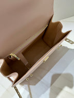 Delvaux Tempête MM Light pink Ferragens Douradas