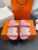 Hermes Chypre  Sandal Pink Leather