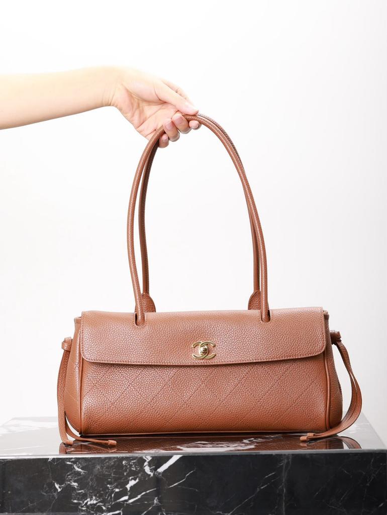 Chanel Urban Essential East West Shopping Tote Brown