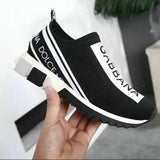 Dolce & Gabbana Sorrento Logo Slip On Black Grey White