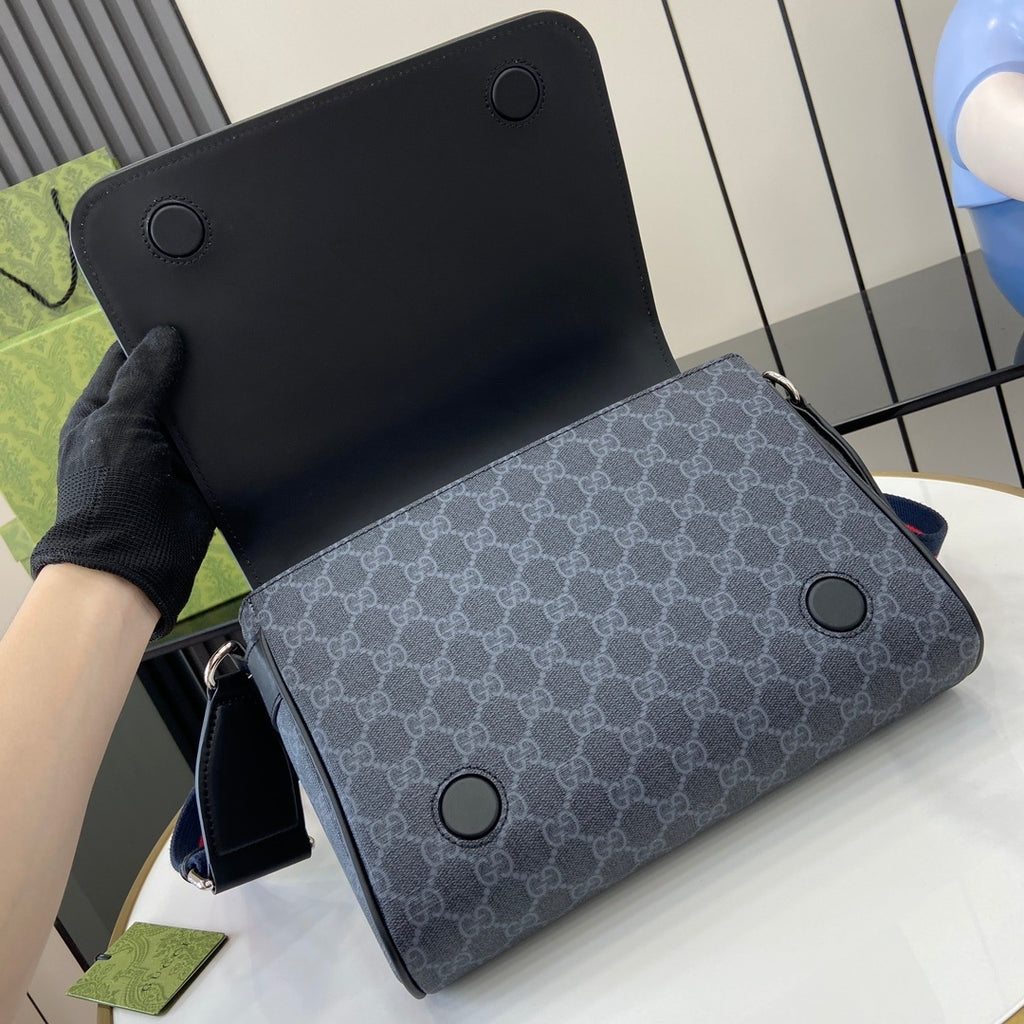 Gucci GG Monogram Messenger Bag Naty