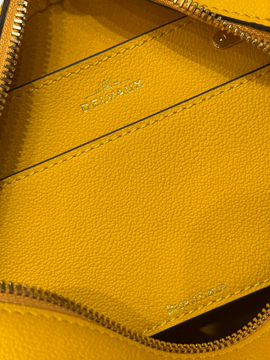 Delvaux Cool Box Mini Bohème Golden Yellow